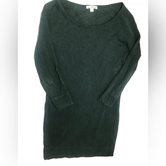 James Perse green sweatshirt dress size 1/S - Picture 2 of 4